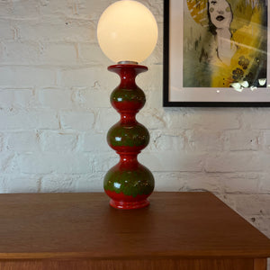 Tischlampe rot grün Bubble Keramik von Kaiser Leuchten