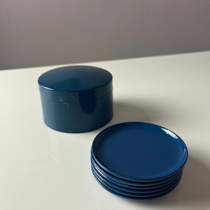 Set: 6x Untersetzer blau in Dose von Laurids Lønborg