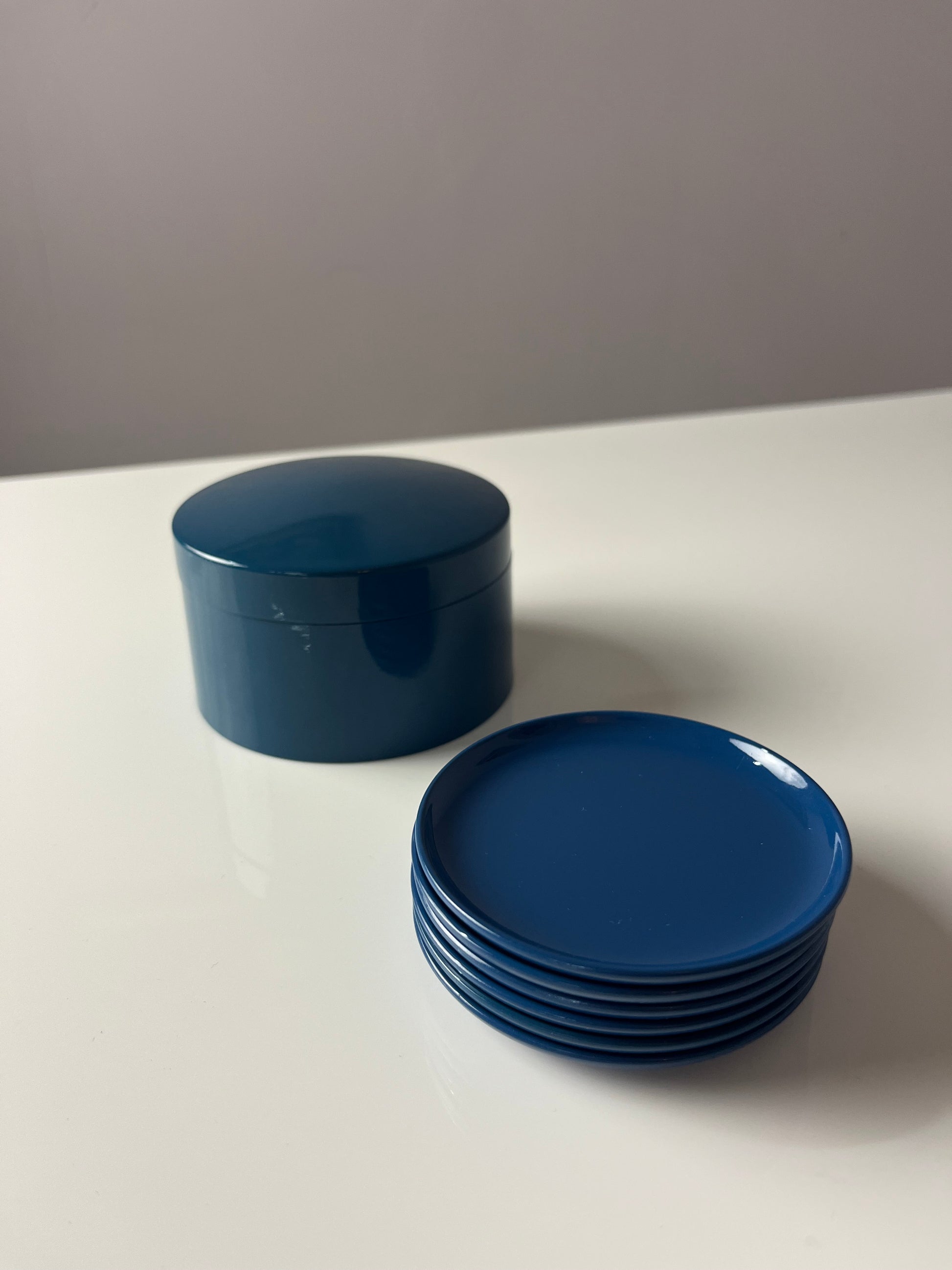 Set: 6x Untersetzer blau in Dose von Laurids Lønborg