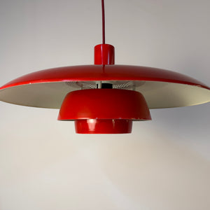 Lamellenlampe rot aus Dänemark