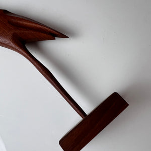Kranich Figur Teak aus Dänemark