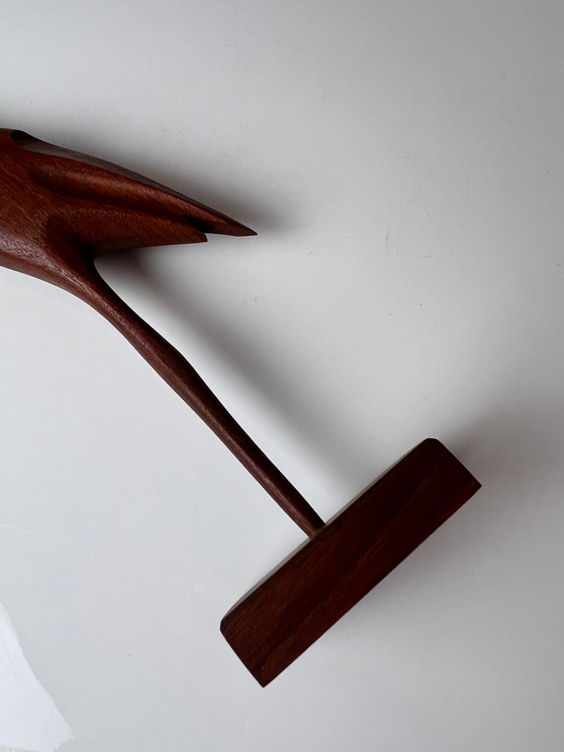 Kranich Figur Teak aus Dänemark
