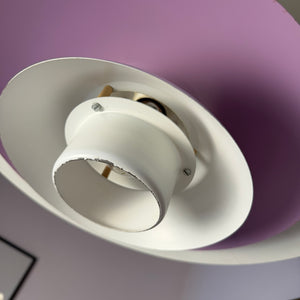 Lamellenlampe weiß lila von Formlight