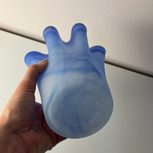 Vase Fazoletto blau Glas von Aida