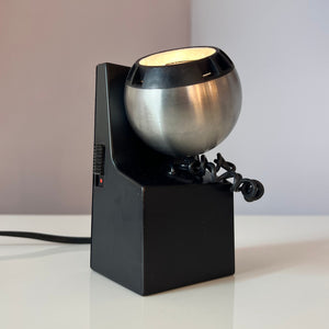 Tischlampe Modell 41701 schwarz silber mit Kugelkopf von Osram