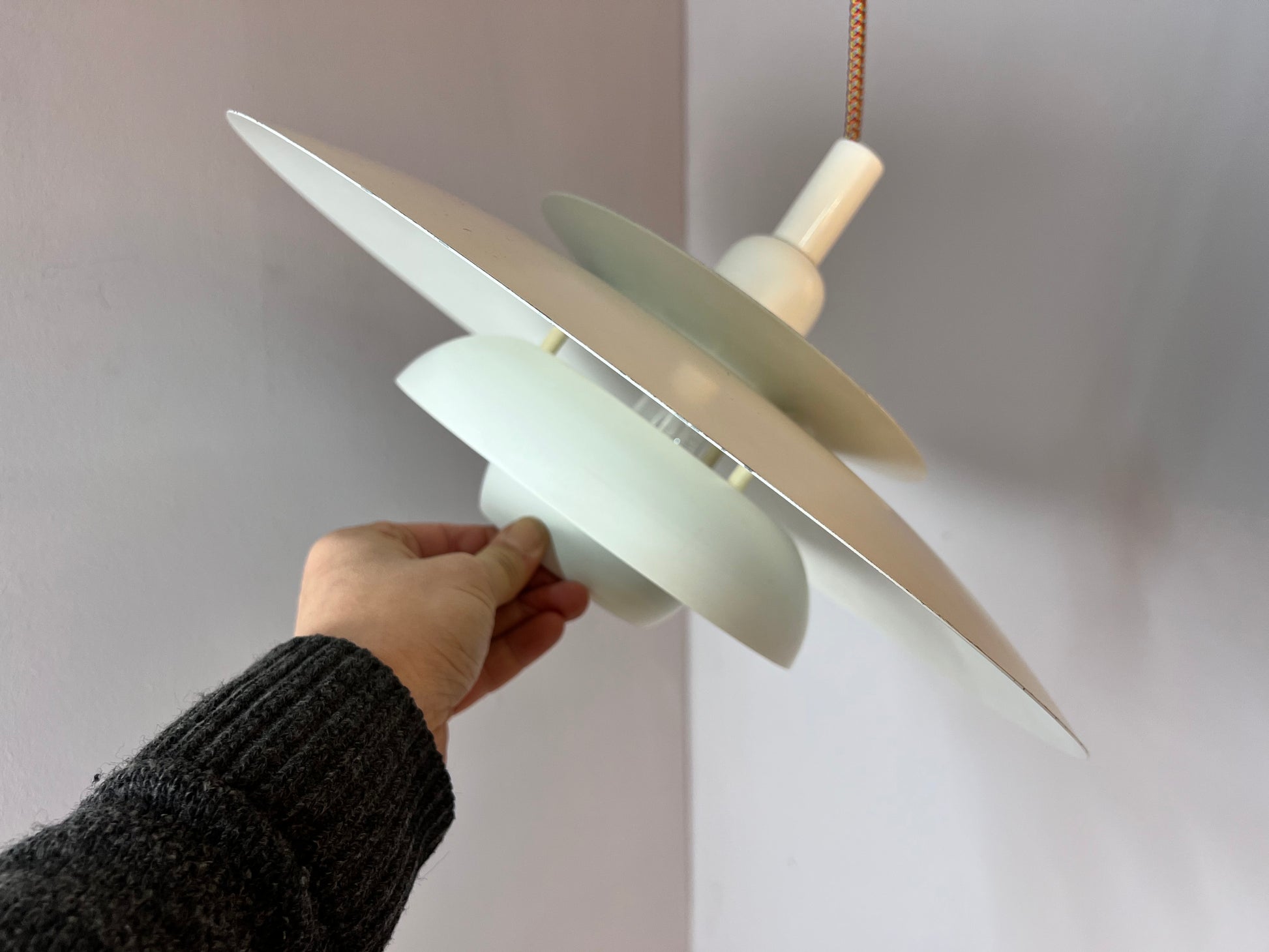 Lamellenlampe weiss Dänemark
