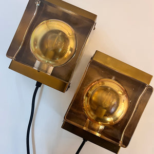 Wandlampe Maritim Typ 15806 Glas Messing von Vitrika