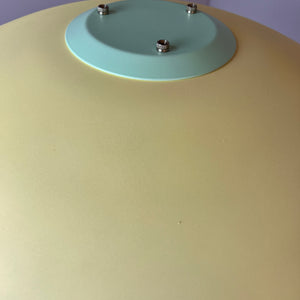 Tischlampe neu lackiert peach gelb