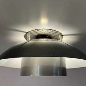 Große Lamellenlampe Leto silber kupfer von Top Lamper