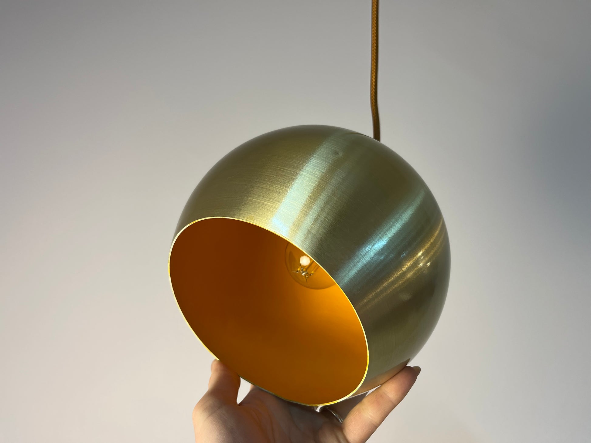 Kugellampe gold aus Dänemark