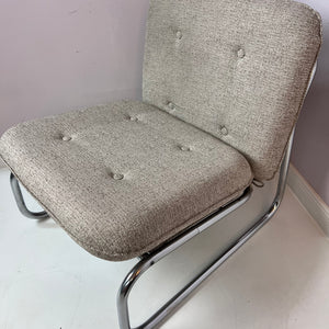 Sessel Halina beige Chrom von Hellerau