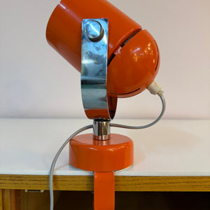 Klemmlampe / Wandlampe Combi Lux orange Chrom von Stanislav Indra für Lidokov Boskovice