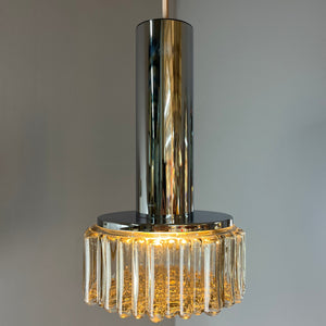 Pendelleuchte Modell P105 Rauchglas Chrom von STAFF