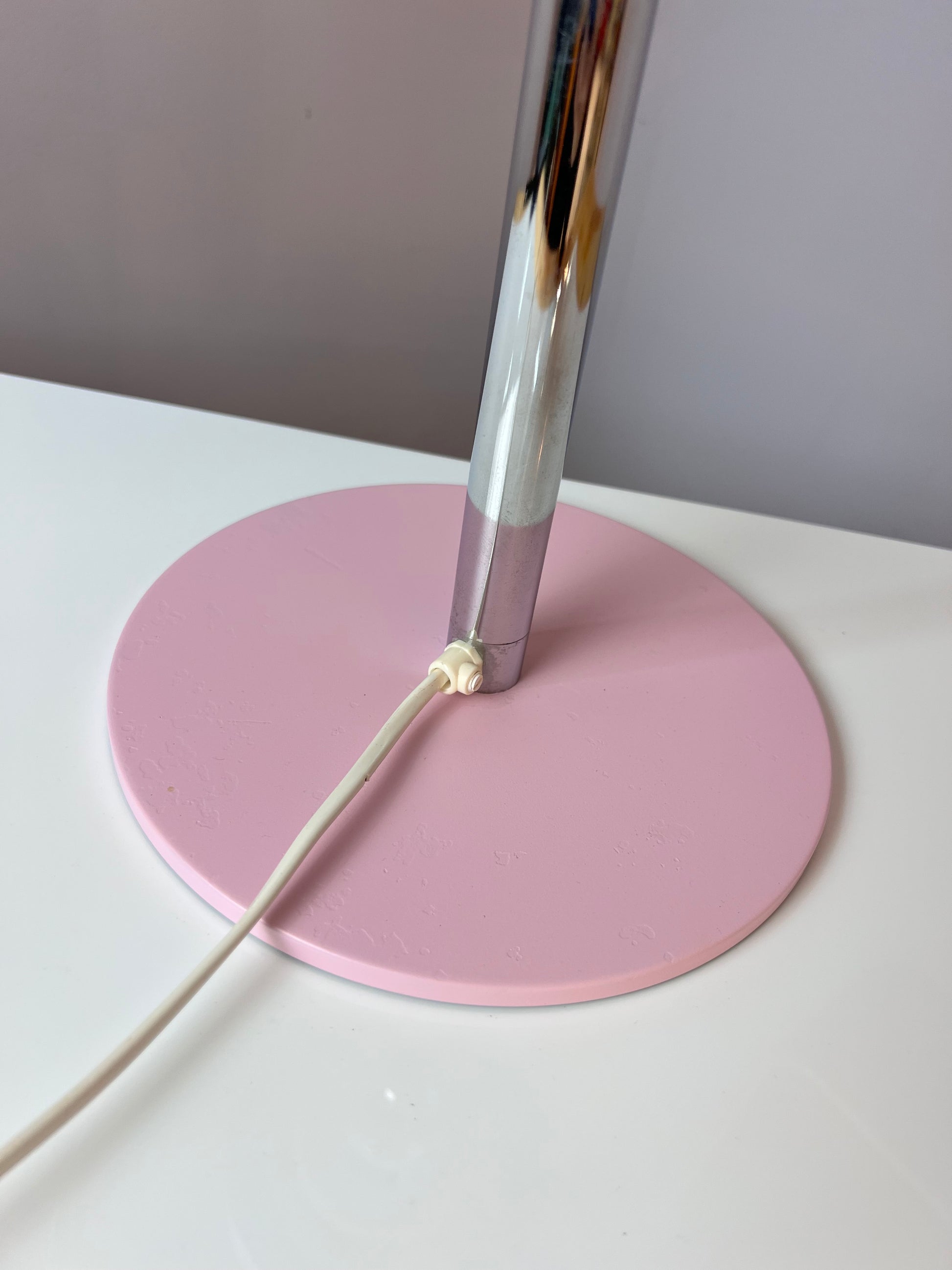 Tischlampe neu lackiert rosa mint