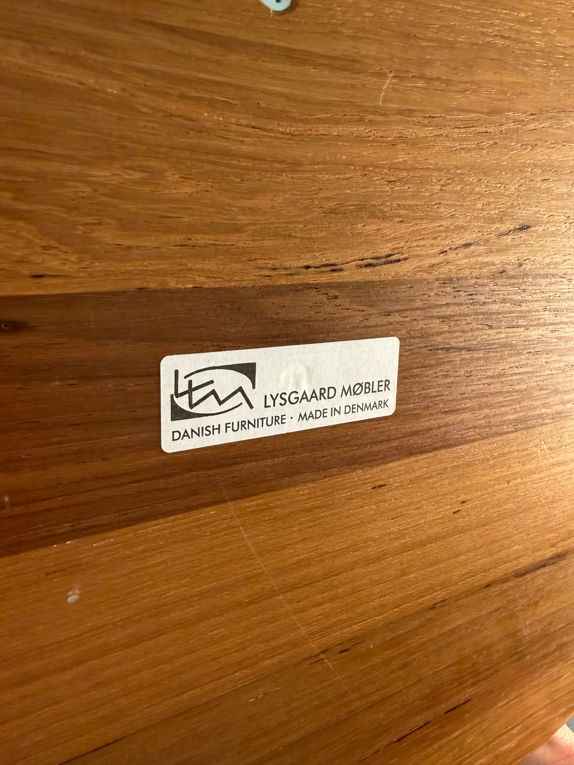 Halbrunde Garderobe Teak von Lysgaard Møbler