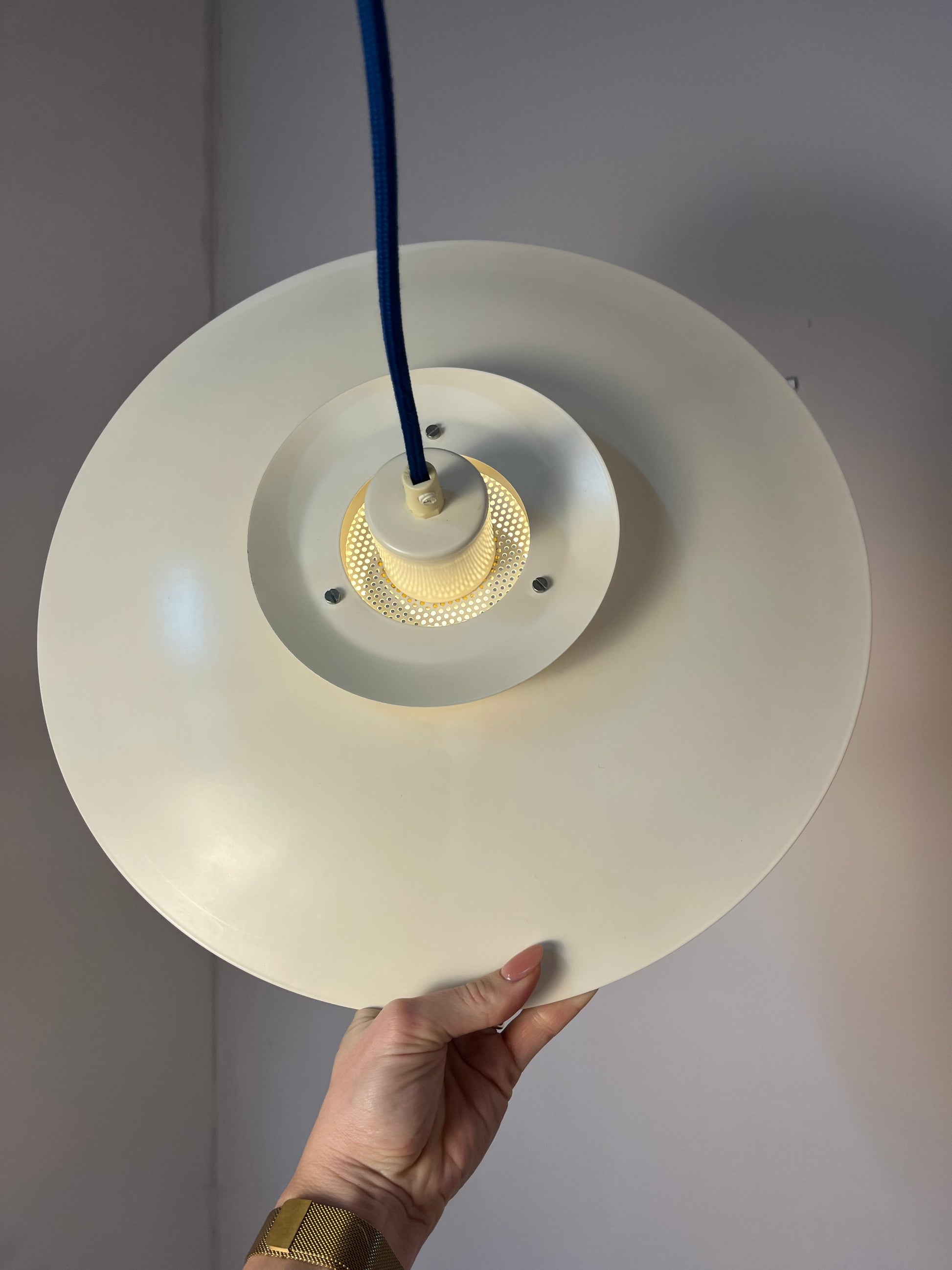 Lamellenlampe weiß von Horn