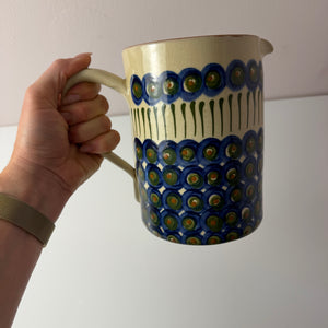 Krug blau gemustert von Bunzlauer Keramik