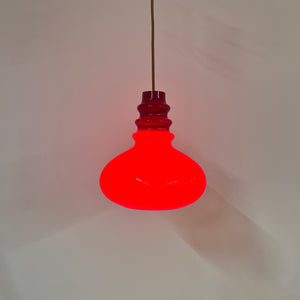 Hängelampe rot Glas von Peill & Putzler