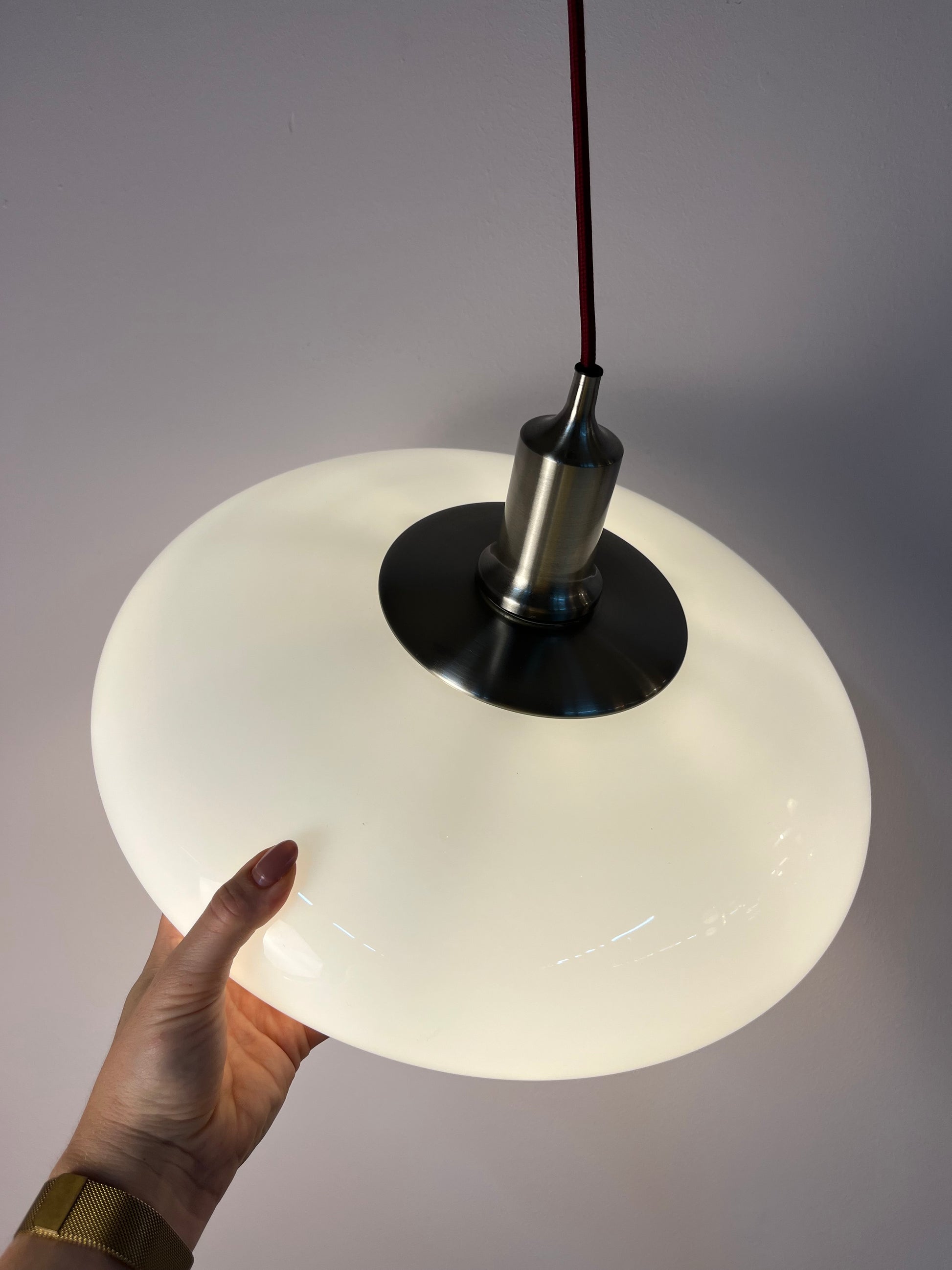 Hängelampe TÄLLBYN weiß Glas für IKEA