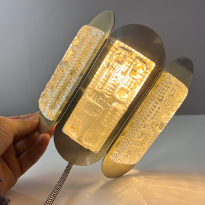 Wandlampe Messing Glas von Vitrika