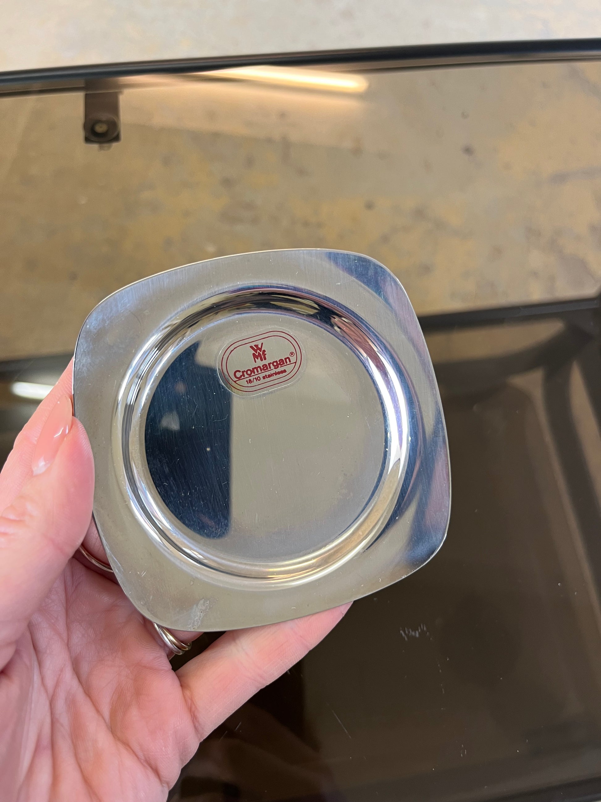 Set: 2x Eisschale mit Untersetzer Cromargan von WMF