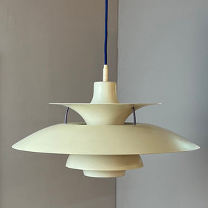 Lamellenlampe PH5 weiß von Poul Henningsen für Louis Poulsen