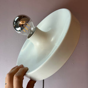 Wandlampe Diskus 25 cm weiß von Charlotte Perriand für Honsel