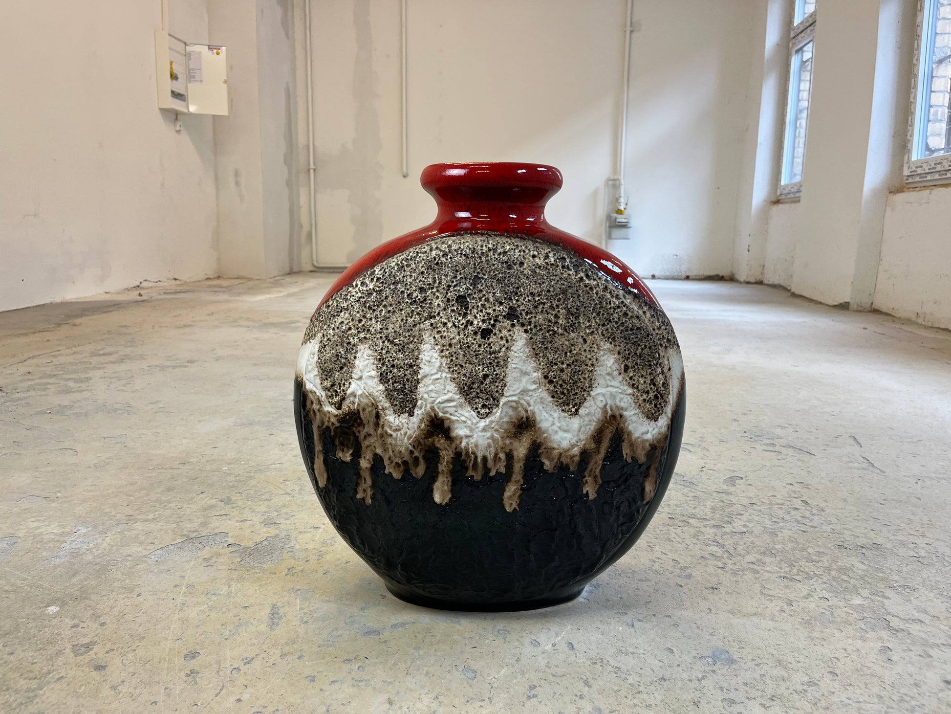 Bodenvase 102/50 rot braun von Dümler & Breiden