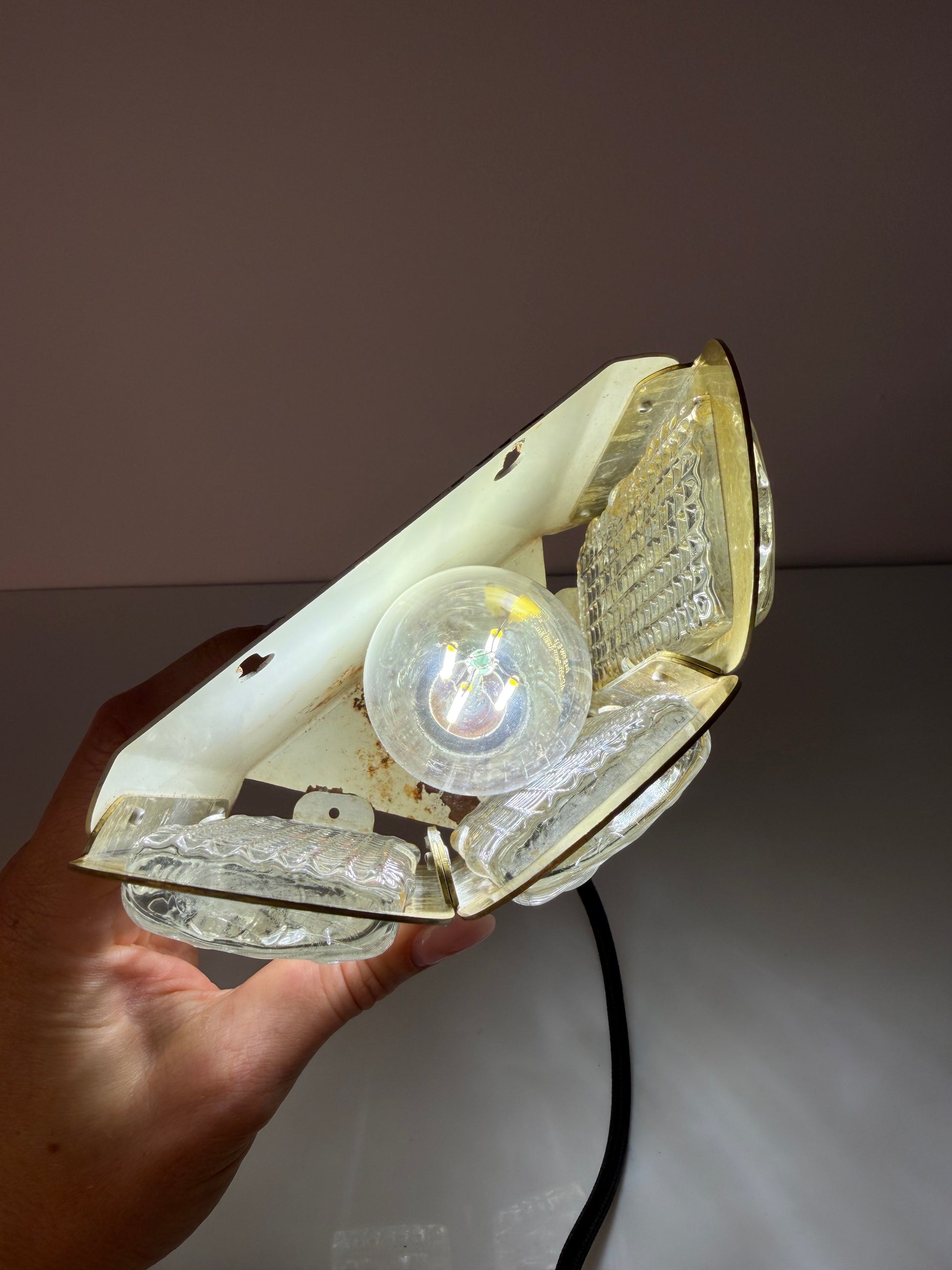 Wandlampe gold Glas von Vitrika