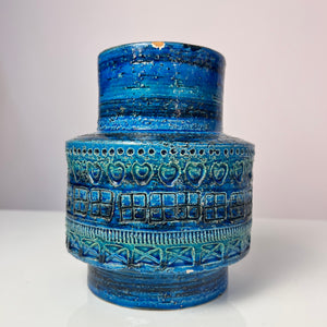Vase Serie Rimini Blu von Aldo Londi für Bitossi