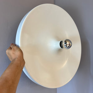 Wandlampe Diskus 50 cm weiß von Charlotte Perriand für Honsel