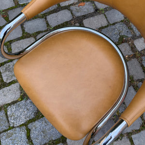 Drehstuhl Chrom Leder von Olymp
