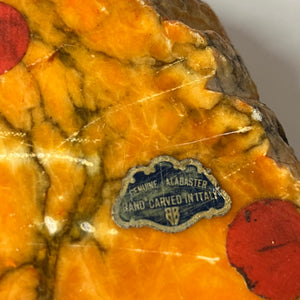 Aschenbecher gelb Alabaster aus Italien