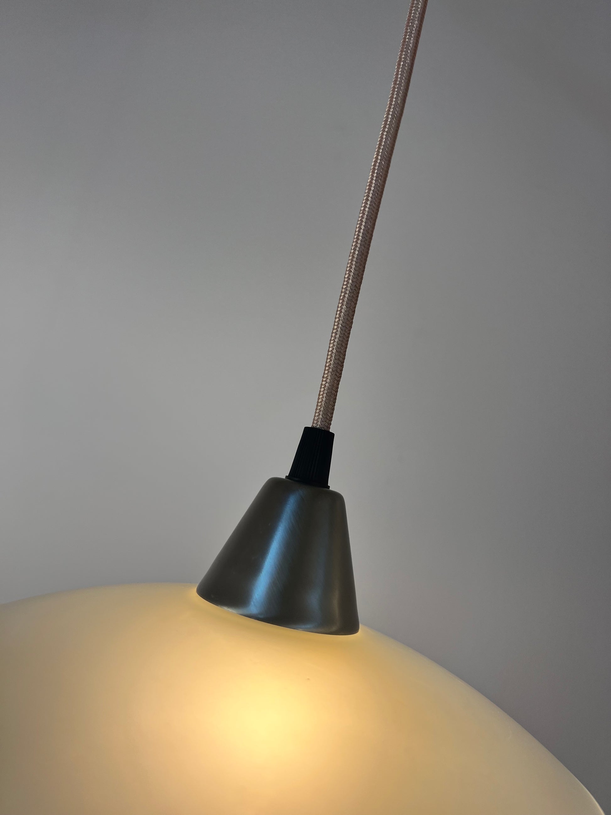 Hängelampe Milchglas aus Dänemark