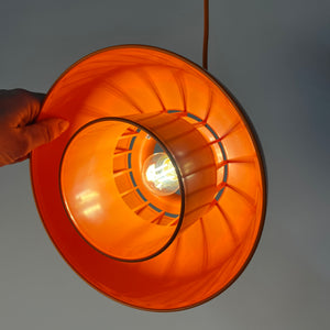 Hängelampen Minisol orange von K. Kewo für Nordisk Solar