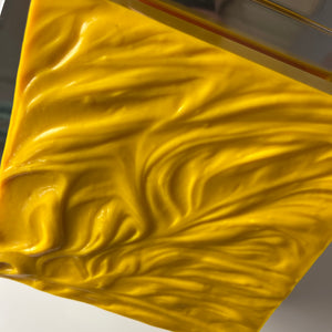 Wandlampe gelb Chrom von Uwe Mersch