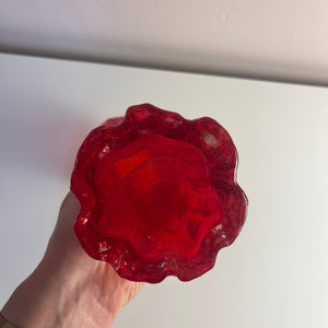 Set: 2 Vasen rot von Kurt Wokan für Ingrid Glas