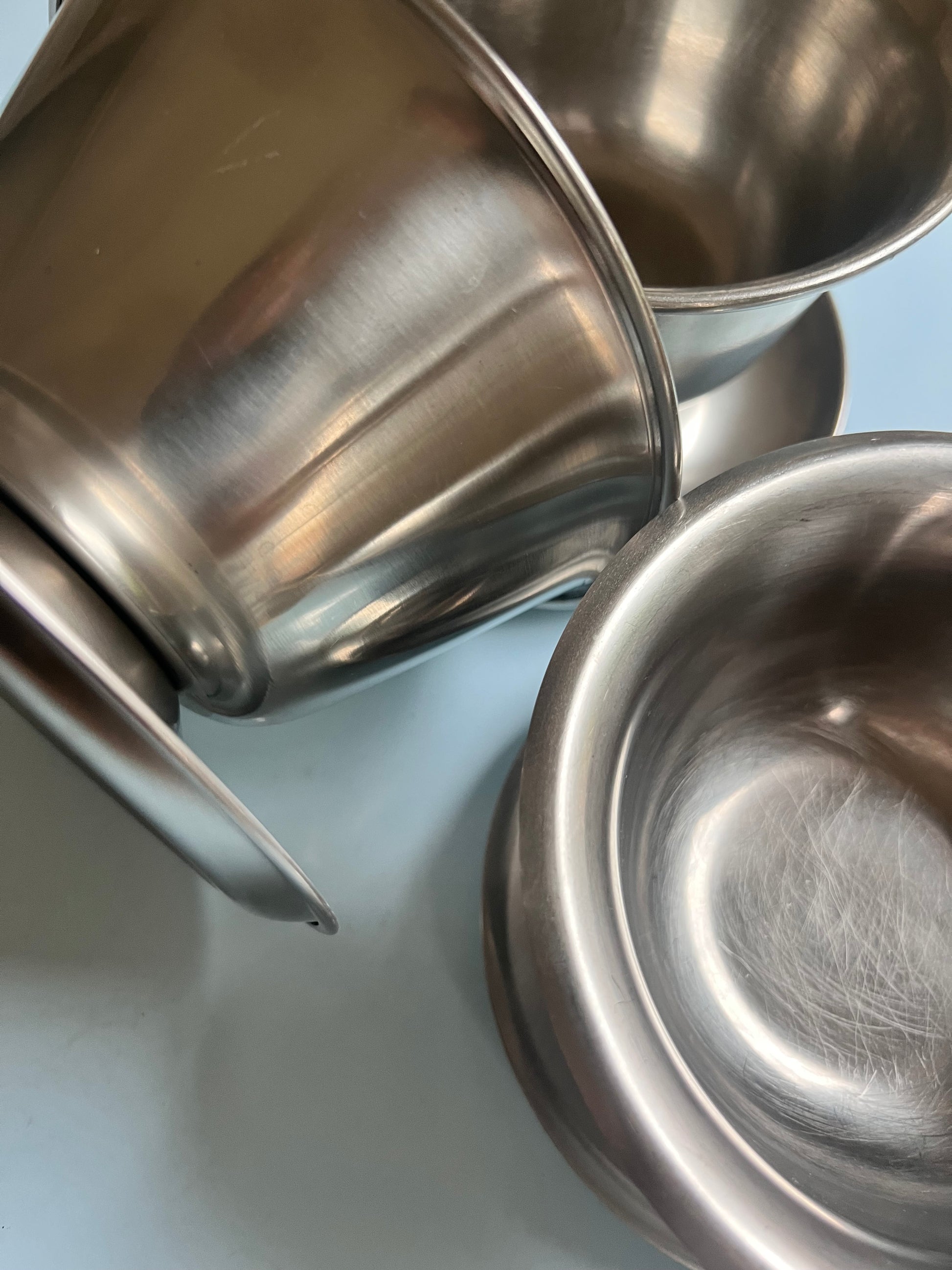 Set: 3x Eisbecher Stainless Steel 18/8 aus Dänemark