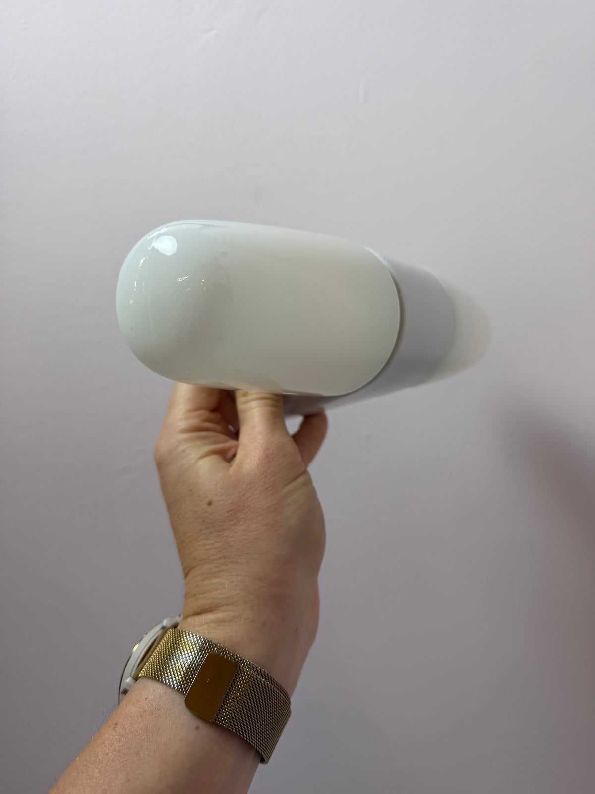 Wandlampe Modell 6068 weiß von Wilhelm Wagenfeld für Lindner