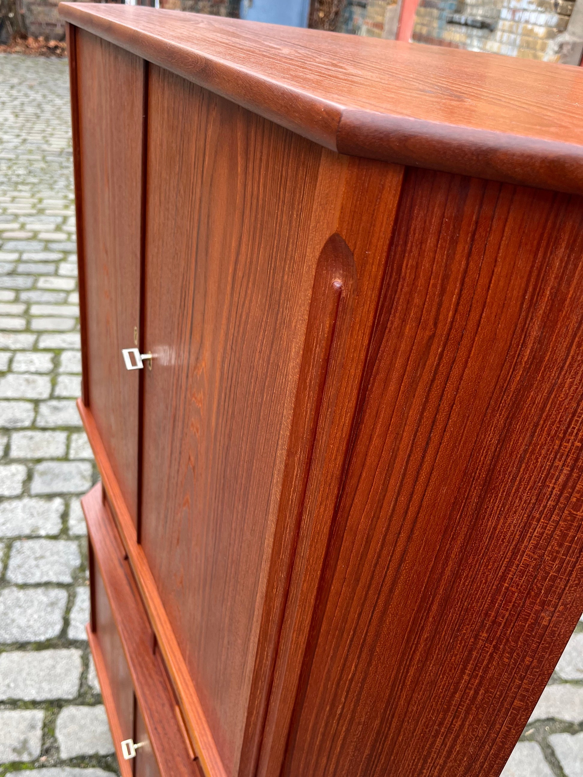 Eckschrank Teak von Aulum Møbelfabrik