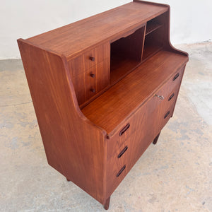 Sekretär Teak mit Spiegel aus Dänemark