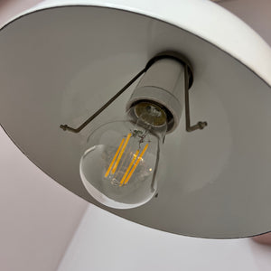 Hängelampe Flowerpot weiß Emaille von Verner Panton für Louis Poulsen