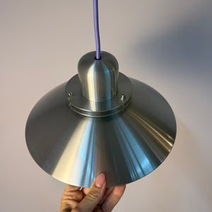 Lamellenlampe silber aus Dänemark