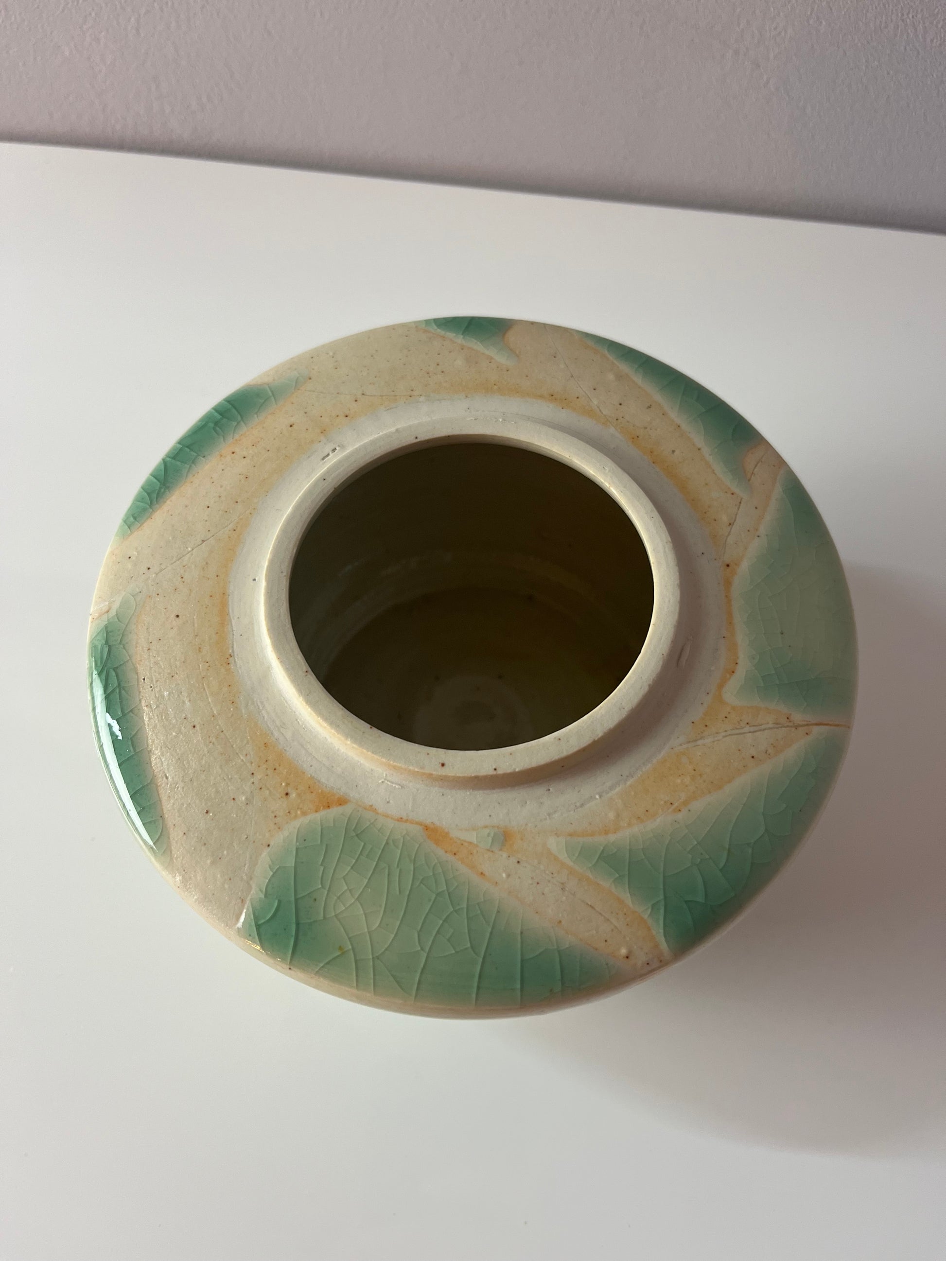 Bonboniere creme mint Keramik