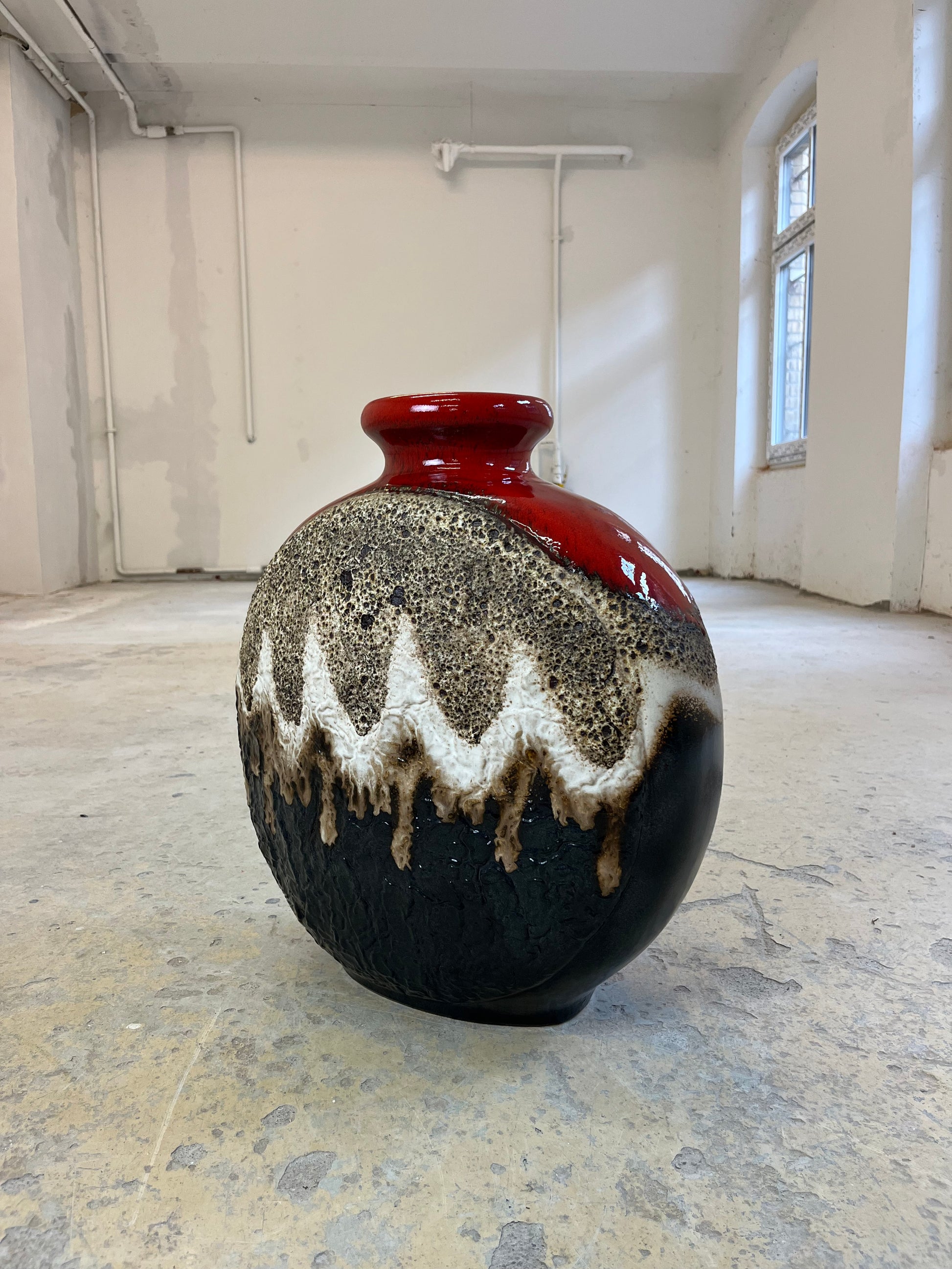 Bodenvase 102/50 rot braun von Dümler & Breiden