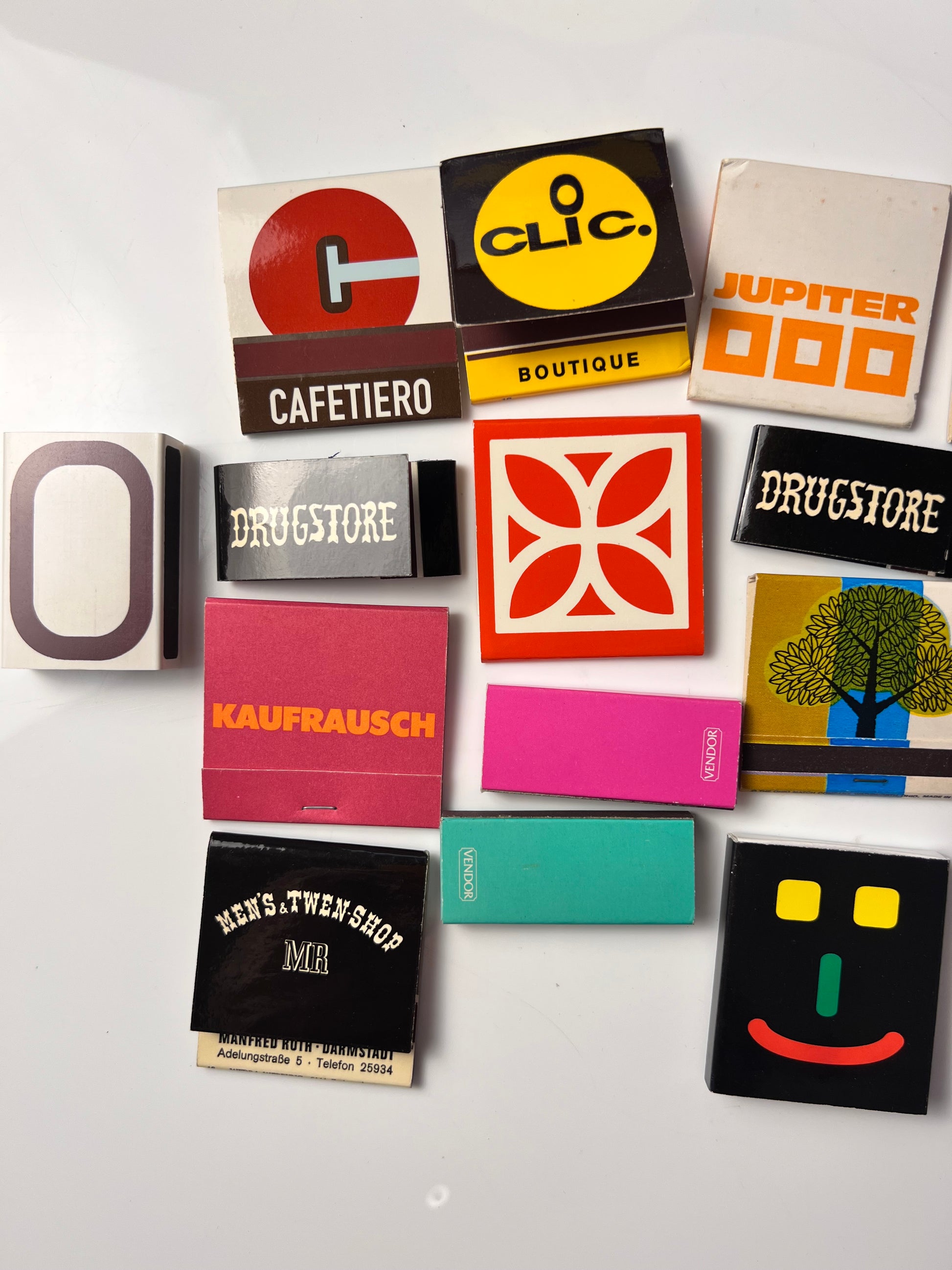 Set: Vintage Streichhölzer Grafik