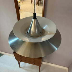 Lamellenlampe silber aus Dänemark