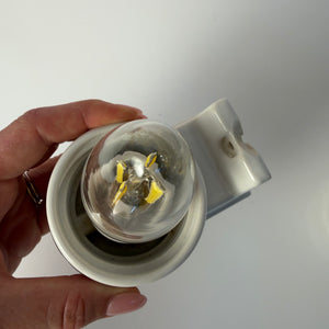 Set: 2x Wandlampe Modell 6080 weiß von Sigvard Bernadotte für Ifö