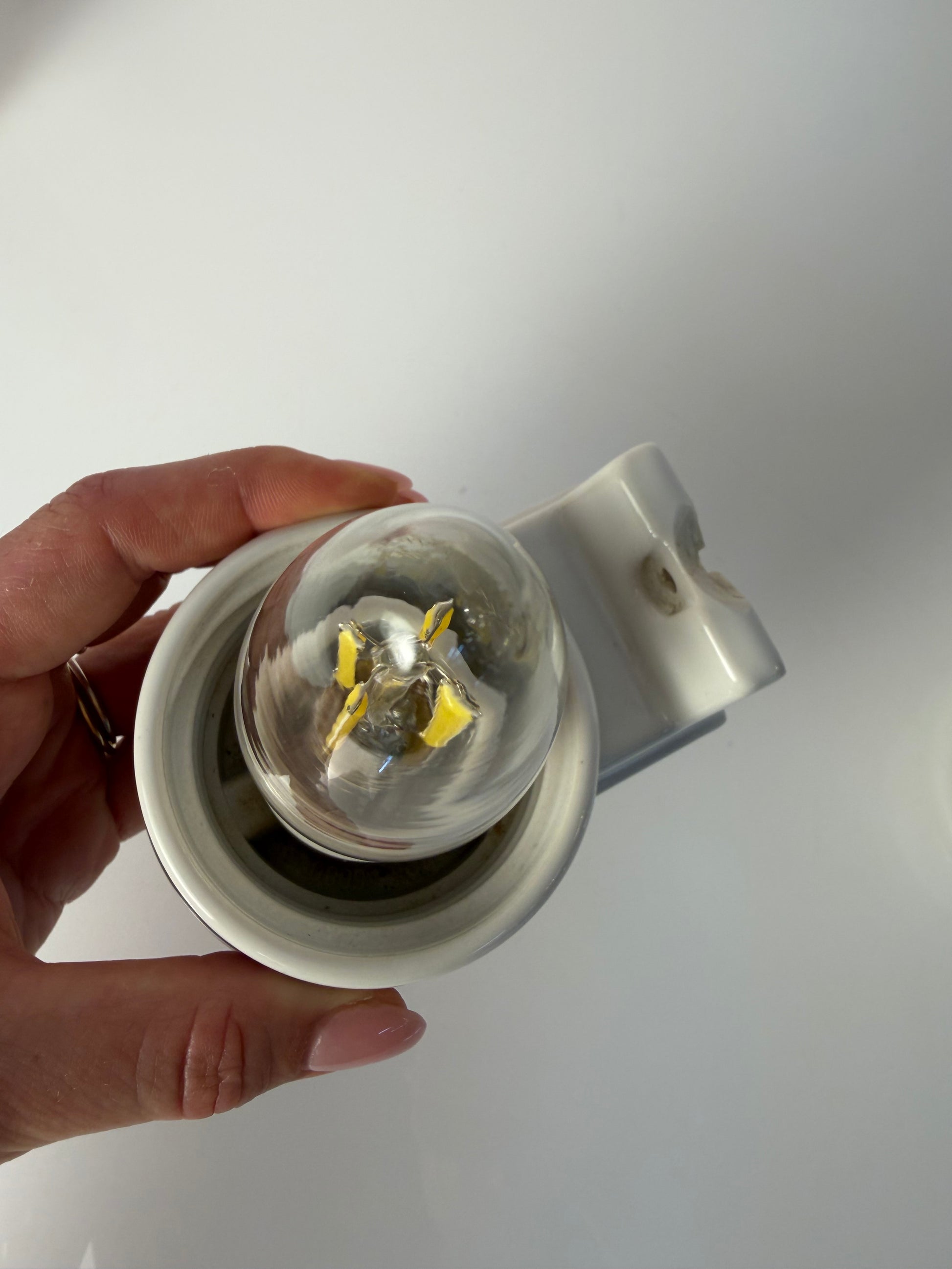 Set: 2x Wandlampe Modell 6080 weiß von Sigvard Bernadotte für Ifö