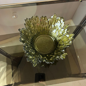 Schale Revontulet grau Glas von Tauno Wirkkala für Humppila